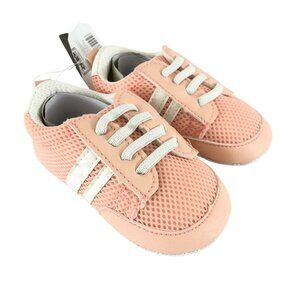 Romirus Toddler Girls Sneakers Mesh Slip On Soft Sole Pink Size 3 12-18 Months
